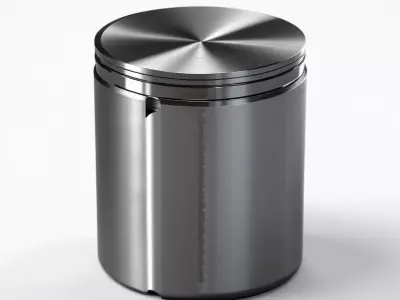 Industrial Metal Piston Mechanical Part 3D model