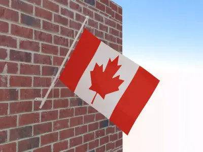 Flaf of Canada 3D model