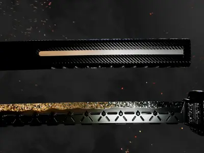 Katana Sword Game-Ready Low-poly 3D model