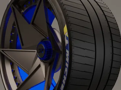 JRC FinalFighters with Mishelin tyres 3D model