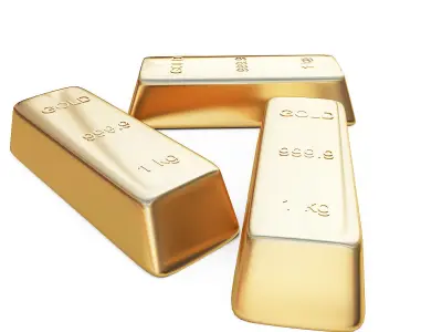 gold bar 3D model
