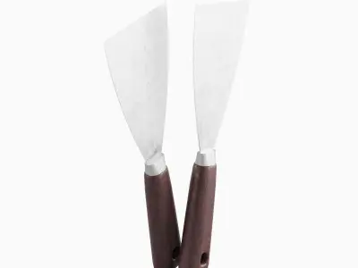 Industrial Spatula 02 Low-poly 3D model