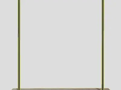 Clothes Rack 2  Low-poly 3D model