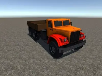 Industrial Cargo Truck 2 Low-poly 3D model