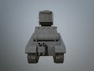 Tank 01 PBR  Low-poly 3D model