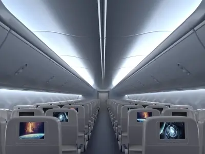 Boeing 737 Passenger Cabin 3D model