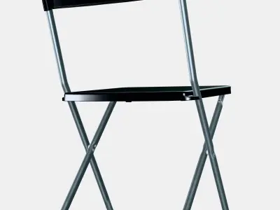GUNDE Folding Chair Low-poly 3D model