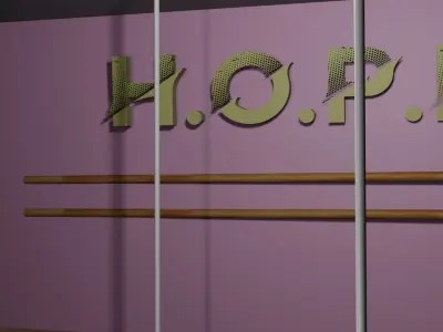 Dance Studio Low-poly 3D model
