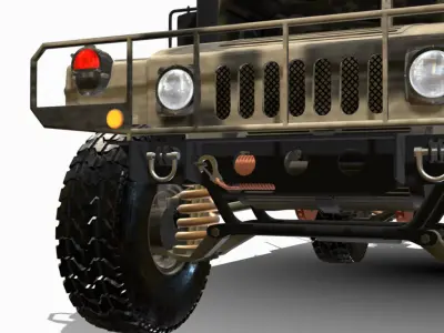 hamvee   Low-poly 3D model
