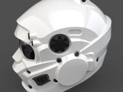 CAD-friendly Helmet model H1V1 3D print model