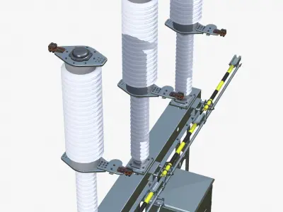 Disconnector 72 kW  Low-poly 3D model