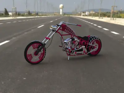 American Chopper Black Widow 3D model