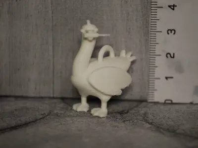 cute keychain Goose Gesha ready 3D print Free 3D print model