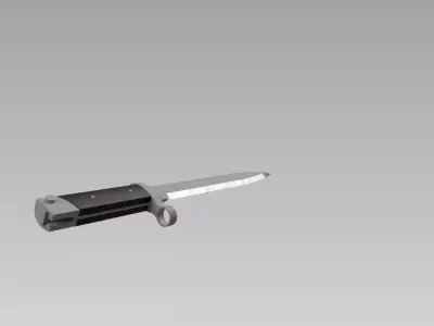 bayonet knife 3D model purchase