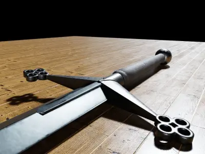 Claymore Sword Free low-poly 3D model purchase