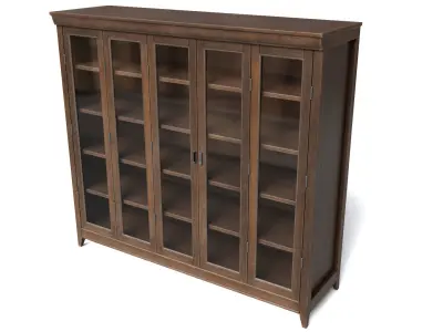  vintage cabinet Low-poly 3D model