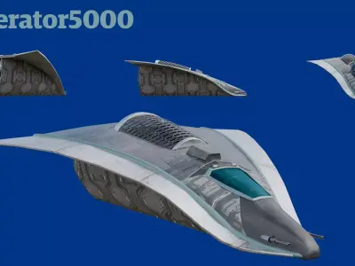 Xelerator5000 Low-poly 3D model