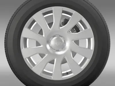 Vauxhall Vivaro Van wheel 2015 3D model