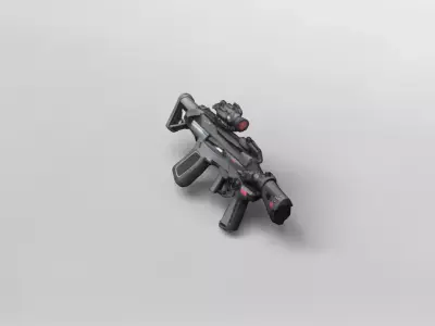 High-Detail Tactical Assault Rifle 3D Model 3D model