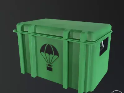 Military Case Low-poly 3D model