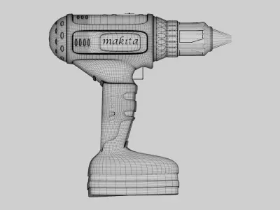 Power drill 3d model 3D model