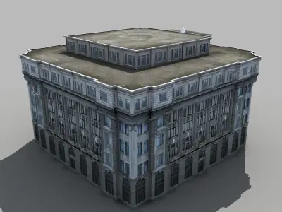 European Building 3D model purchase