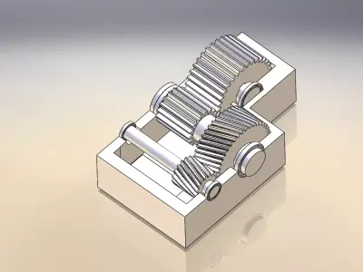 2 Step Gearbox 3D model