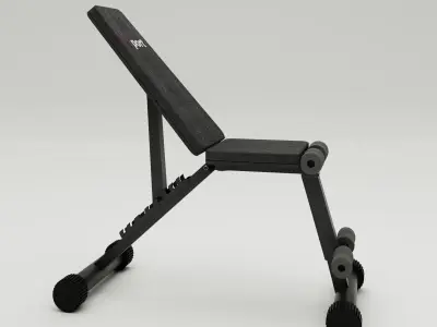 Gym bench 3D model purchase