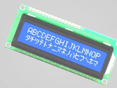 Liquid Crystal Display Screen Component 3D model by erikyavrumyan - Textured