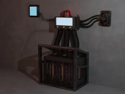 Sci-fi box 3D model