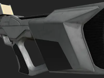 Type 3 Phaser Rifle Star Trek Low-poly 3D model