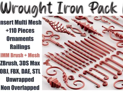 Wrought Iron Pack No1 3D model