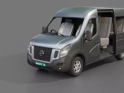 Nissan NV 400 Passenger Van 3D model