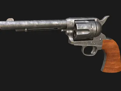 Colt Peacemaker Low-poly 3D model