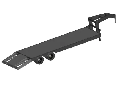 Truck trailer  3D model by truck-3d from CGTrader