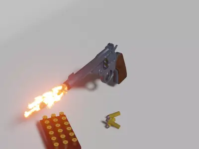 Revolver 3D model 15