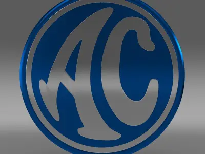 ac logo 3D model by Sergey