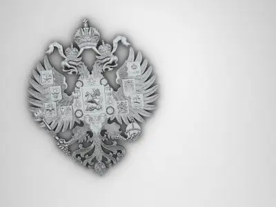 Gerb 6 coat of arms of the Russian Empire 3D print model