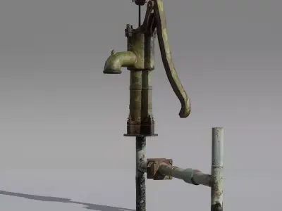 HandPump  Low-poly 3D model