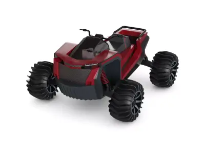 Amphibious ATV 3D model purchase