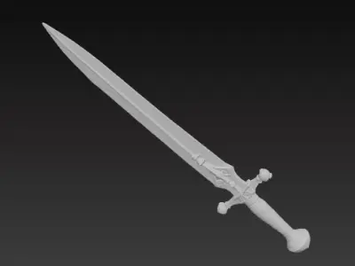 Medieval Infantry Spear  Realistic 3D Model Low-poly 3D model
