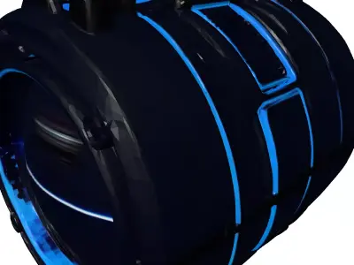 Futuristic Energy Core Power Cell 3D model