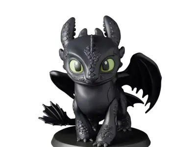 Toothless How to Train Your Dragon - Free Sample STL Free 3D print model