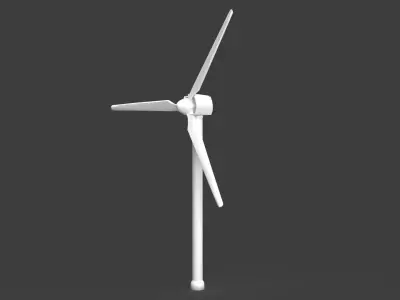 Generic Wind Power Turbine Low-poly 3D model