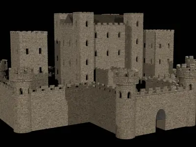 Medieval Castle 3D model buy