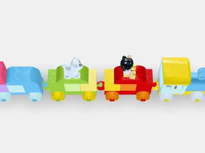 LEGO DUPLO Number Train - Learn to Count 10954 3D model