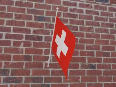 Flag of Switzerland 3D model