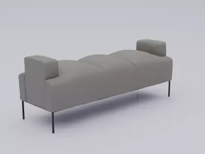 OutdoorSofa Low-poly 3D model