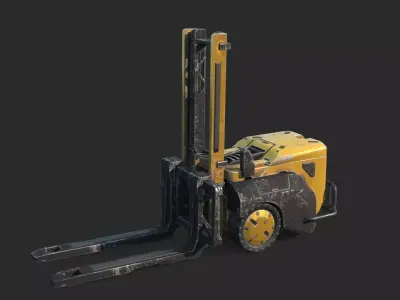 Future Sci-Fi Autonomous Forklift 3D model