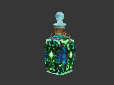 Potion Bottle Free low-poly 3D model